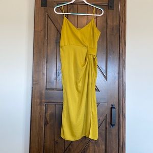 ASOS Edition Satin Cami Midi Dress With Slit